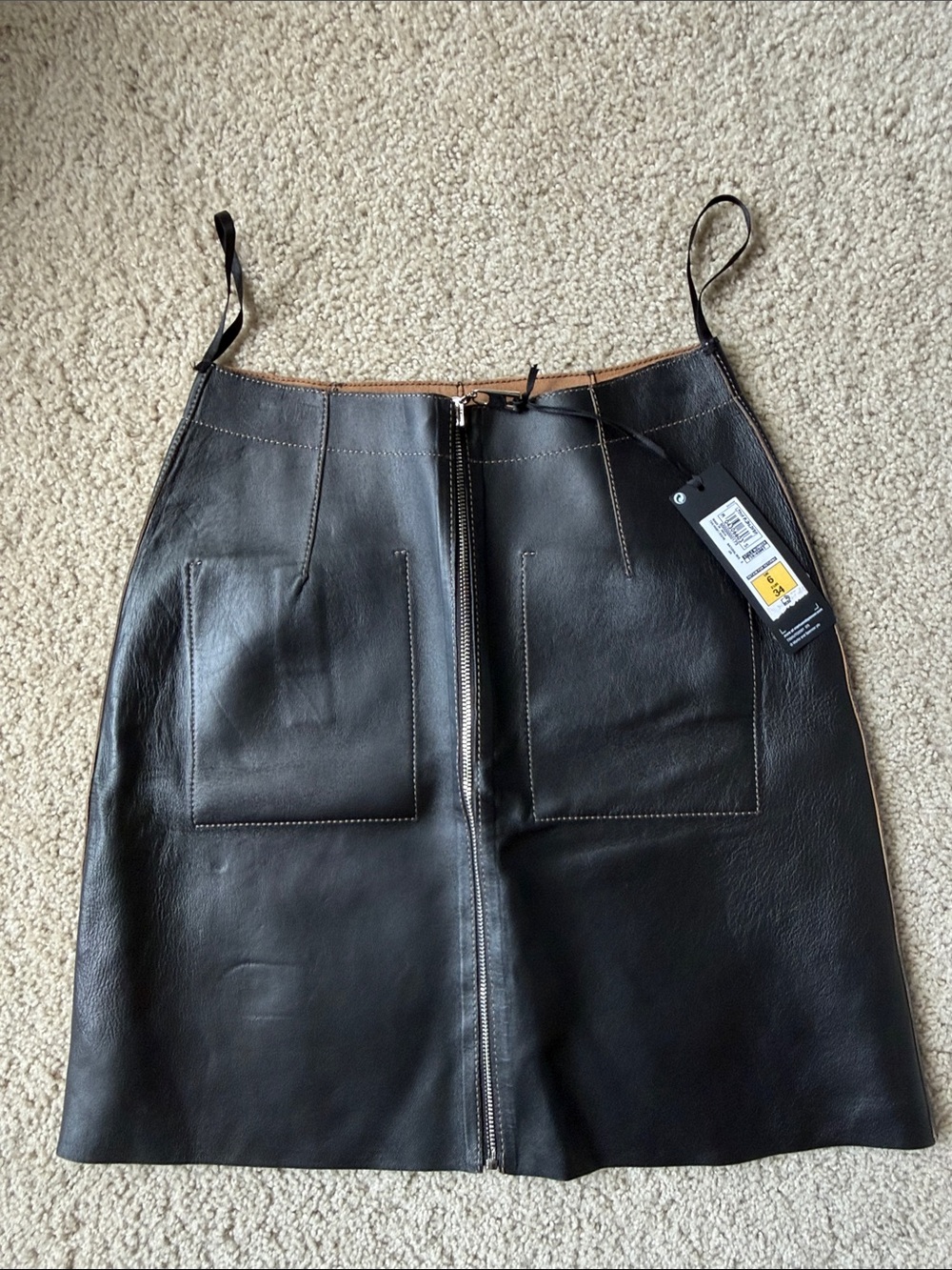 Marks & Spencer Autograph Luxury Leather Reversible Mini Skirt